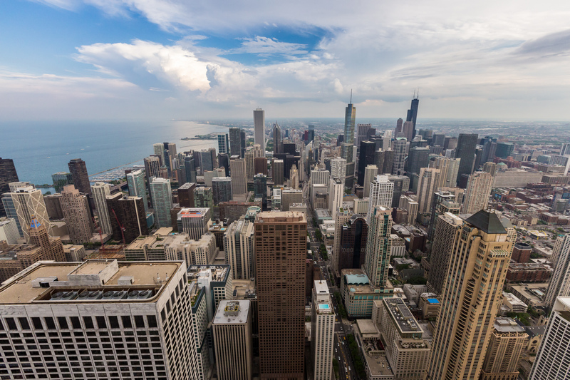 Chicago Skyline with cloud Accounting software, accounts software, erp software, Opera software, exchequer software, intact software, cloud accounts