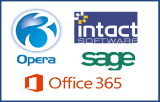 logos (Custom) CRM with accounts integration, Sge integrated CRM software, Opera integrated CRM