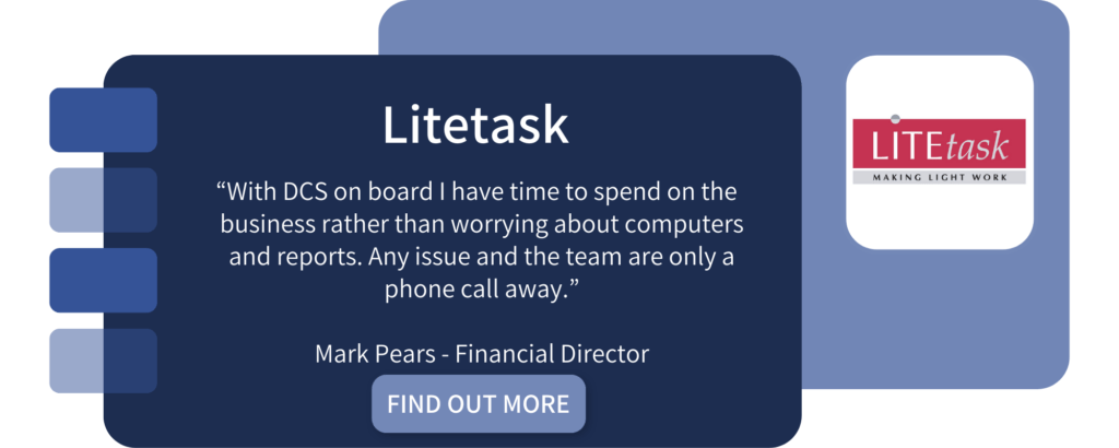 Litetask case study graphic by DCS
